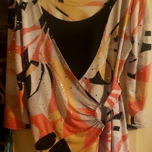 Fancy shimmering ladies top